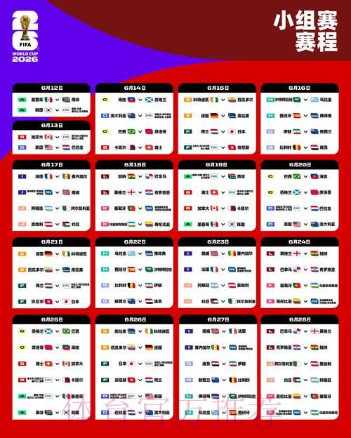 世界杯赛程几点开始